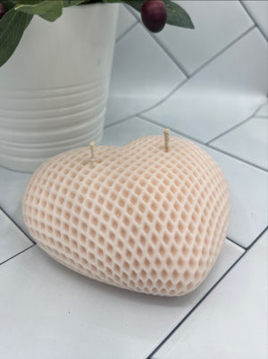 Large Heart Decorative Candle