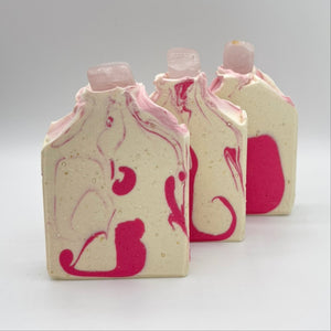 GEM STONE COLLECTION ~ Rose Quartz ~ Artisan Goats Milk Soap